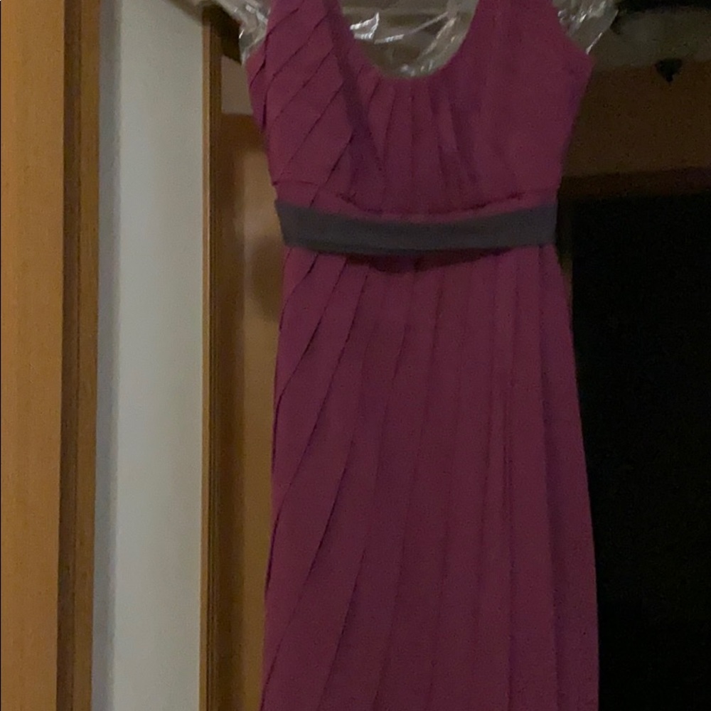Beautiful dress dark plum freshly dry cleaned.
